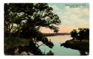 5551: : Texas Austin Scene On The Colorado River Bridge (sm View) 1910s Postcard