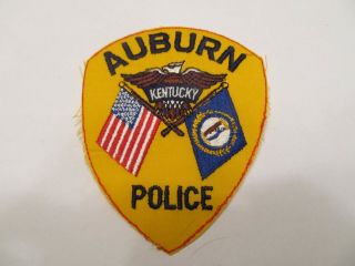 Kentucky Auburn Police Patch Old Cheese Cloth No Trim