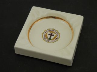 Vintage St Michael’s College Ashtray Winooski Park,  Vt Made In Usa,  Pottery