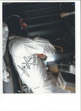 James Jim Lovell Apollo 8 & 13 Astronaut On Board Sleeping 8x10 Unique Image