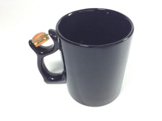 Tennessee Bun Company Advertising Coffee Cup Mug Spinning Burger on Handle Retro 2