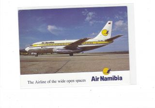 Air Namibia Airlines Issued Boeing 737 - 200 Cont/l Postcard