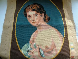 French Vintage Cross Stitch Needlework Embroidery Reserved Tsadanie