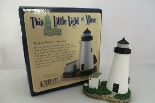 Turkey Point Harbour Lights This Little Light Of Mine Lighthouse Ll215 - Mib