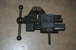 Vintage Bench Vise With Anvil 3.  5” Jaw 441b 441a