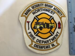 Us Naval Security Group Activity Northwest Fire Department Virginia (vintage)