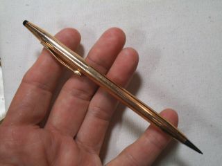 Cross Pen Pencil Set 14K Gold Filled 1/20 Case w/ 1967 Brochure - ic 5