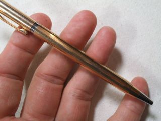 Cross Pen Pencil Set 14K Gold Filled 1/20 Case w/ 1967 Brochure - ic 6