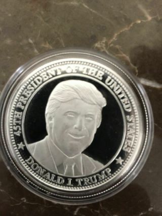 45th President Donald Trump Silver Coin,  1 - Oz.  999 Silver Coin