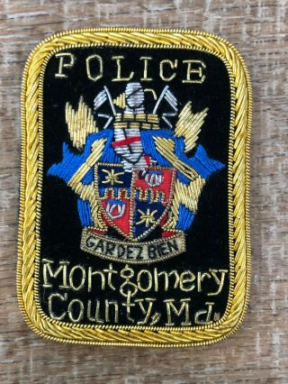 Police Patch Montgomery County Md
