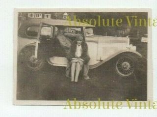 Old Motor Car Photo Swallow Bodied Four Seater Sports Saloon Vintage 1930s