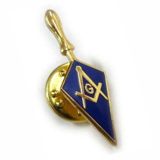 Trowel Square Compass Masonic Masonry Freemason Tie Tack Lapel Pin