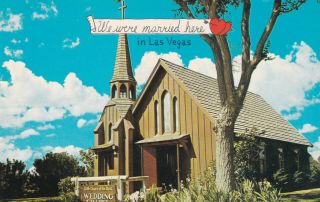 The Wedding Chapel Las Vegas Nevada Postcard 1970 