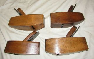4 antique wooden block planes old woodworking tool planes wood planes 2