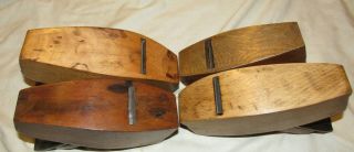 4 antique wooden block planes old woodworking tool planes wood planes 3