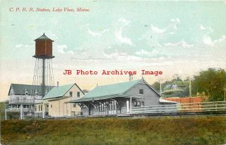 Me,  Lake View,  Maine,  Depot,  Canadian Pacific Railroad Station,  Berry Paper Co