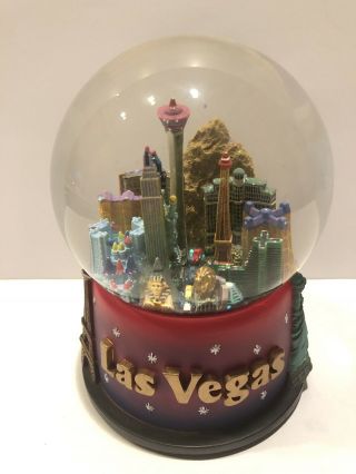 Las Vegas Themed Musical Snow Globe