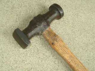 Vintage Square Head Auto Body Hammer General Purpose Old Tool