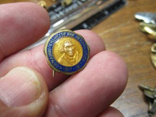 400 Year Anniversary Of Reformation 1917 Fraternal Society Pin Rare (19e1)