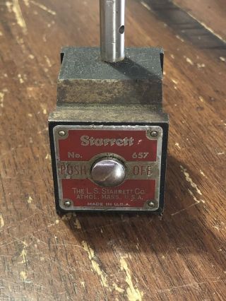 Starrett No.  657 Magnetic Base Indicator Holder