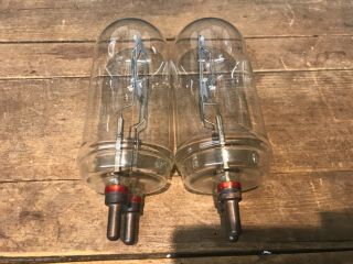 Pair (2) Rare Vintage Philips 13180p Stage Light Bulbs,  120v 2000w,