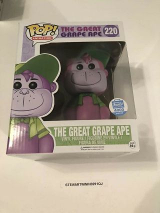 6” The Grape Ape Funko Pop Condtlition