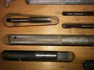 Hanson Tap and Die Set.  National Course threads 1/4 - 3/4 