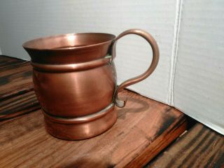 Old Vtg GREGORIAN SOLID COPPER MULE MUG Moscow Tankard Stein Cup Made USA 3