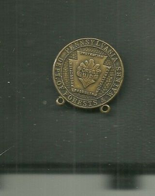 Civilian Conservation Corps,  Pa.  Dept.  Of Forests & Waters,  Guide Badge,  - 1938