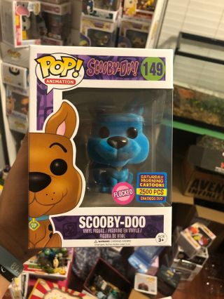 Funko Pop Scooby Doo Blue Flocked Sdcc 2017 Excl Le 2500