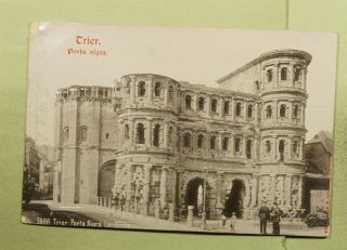 Dr Who 1902 Germany Trier Porta Nigra Building Postcard To England D99136