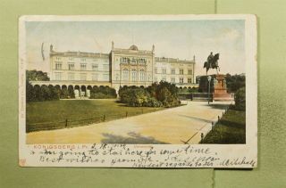 Dr Who 1902 Germany Konigsberg University Postcard To England D99134