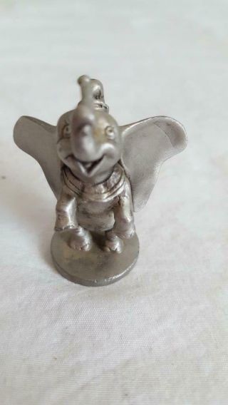 Vintage Schmid Walt Disney Dumbo Miniature Pewter 2 " Figurine,  Circus,  Usa,