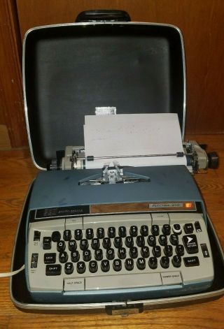 Vtg Smith - Corona 210 Automatic Portable Electric Typewriter With Hard Shell Case