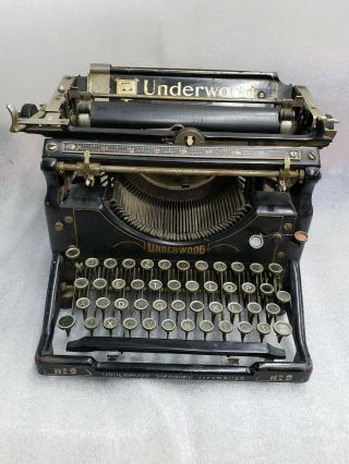 Antique Underwood No.  5 Typewriter Serial 1707382 - 5