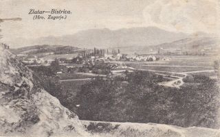 1922 Croatia B/w Postcard / Zlatar Bistrica