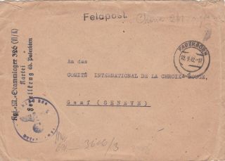 1942 GB P.  O.  W.  IN GERMANY R.  P.  POSTCARD / STALAG 18A / ENVELOPE 2