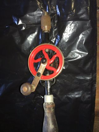 Vintage Antique Millers Falls Tools Hand Drill No.  5 Egg Beater Woodworking
