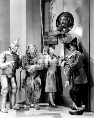 " The Wizard Of Oz " Cast Judy Garland Ray Bolger - 8x10 Publicity Photo (cc652)