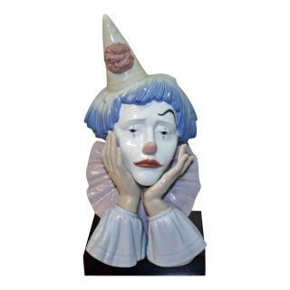 Lladro Figurine 5129 Ln Box Clown Head