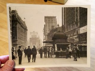 Vintage 1929 York City Street Scene Times Square Keystone View Co.  Photo