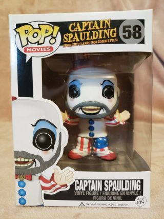 Funko Pop Movies Captain Spaulding House Of 1000 Corpses Figure 58 In Protector