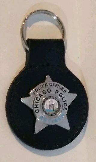 Chicago Police Officer Retired Badge Key Chain