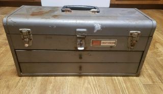 Vintage Sears Craftsman 2 Drawer Mechanics Tool Box
