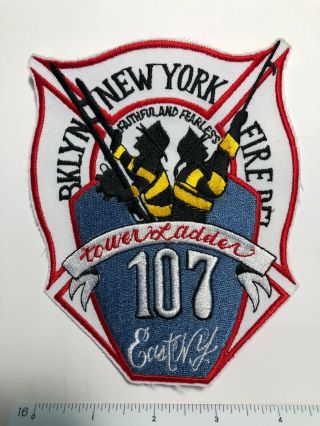Fdny Patch Tower Ladder 107 Vintage Patch