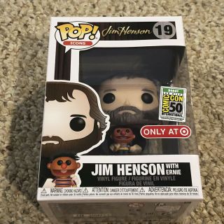 Jim Henson With Ernie Target Exclusive Funko Pop Sdcc 2019 Entertainment Earth