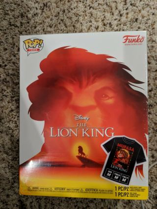 Disney The Lion King Mufasa Funko Pop T - Shirt Box Set Target Exclusive Medium/m