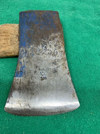 Vintage HB Hults Bruk Axe 1.  5/ 3 1/2 Made in Sweden 6