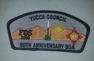 Boy Scout Csp Yucca Friends Of Scouting Fos 2000 90th Anniversary Bsa Csp/sap