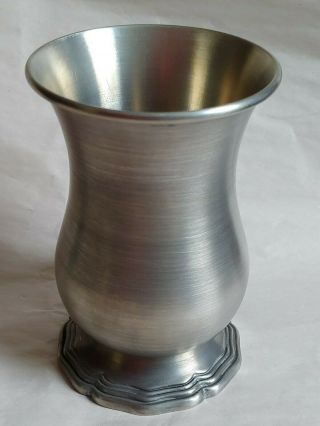 Vintage Pewter Vase Cup Colonial Casting Co Meriden Conn 5 - 3/4 " Tall